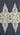 Аппликации лейсы на органзе 1732-41(золото)
