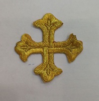Аппликации крест 3028-41 (золото) Цена за 50 шт