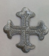 Аппликации крест 3580-42 (серебро) Цена за 20 шт