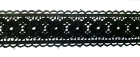Кружево гипюр 07-3 (черный) Цена за 9 метров