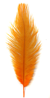Перо страуса PRK25-30-32 (ярко оранжевый) Цена за 5 шт
