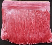 Бахрома танцевальная петлями Bht25-34 (светло розовый) Цена за 16,4 м