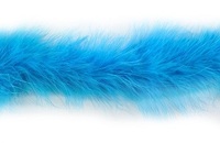 Боа из перьев марабу BOAM15-16-2м (голубой) Цена за 2 метра