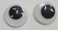 Глазки клеевые GZK1-18mm-20 (черные) Цена за 20 шт