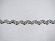 Тесьма металлизированная вьюн VM08-42 (серебро)