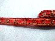 Тесьма с пайетками декоративная TDP3-4-8Y (красный)