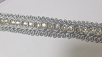 Тесьма декоративная 102340-42 (серебро)