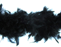 Боа из перьев курицы BOA80g-3 (черный) 
