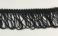 Бахрома петлями 4623456-4см-3-10Y (черный) Цена за 9,1 м